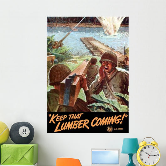 Digitally Restored War Propaganda Wall Decal Design 99