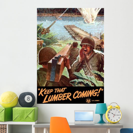 Digitally Restored War Propaganda Wall Decal Design 99