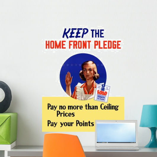 Digitally Restored War Propaganda Wall Decal Design 98