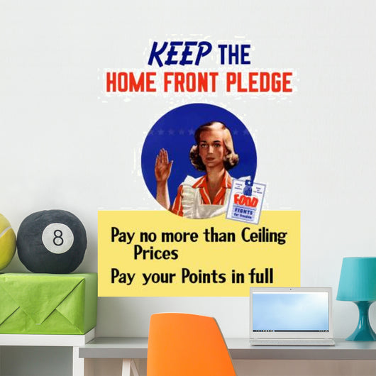 Digitally Restored War Propaganda Wall Decal Design 98