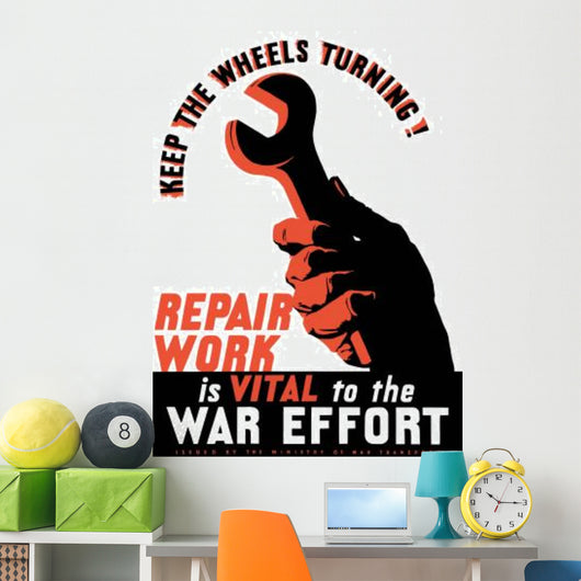 Digitally Restored War Propaganda Wall Decal Design 97