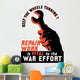 Digitally Restored War Propaganda Wall Decal Design 97