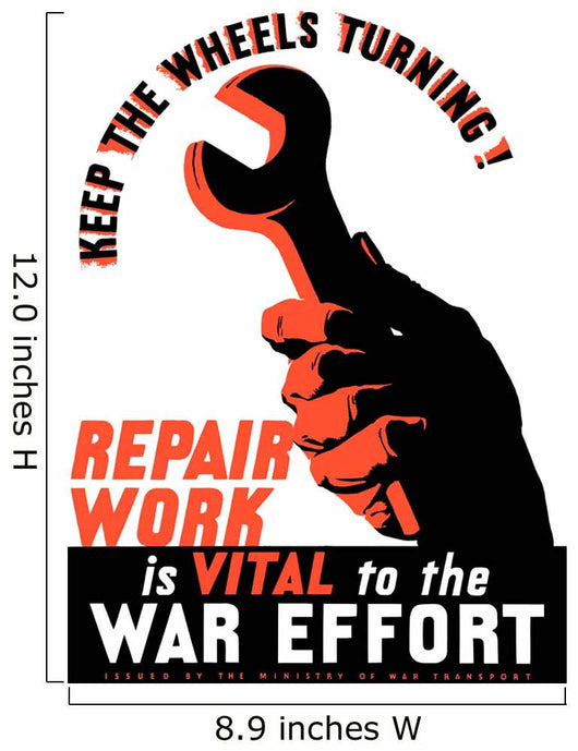 Digitally Restored War Propaganda Wall Decal Design 97