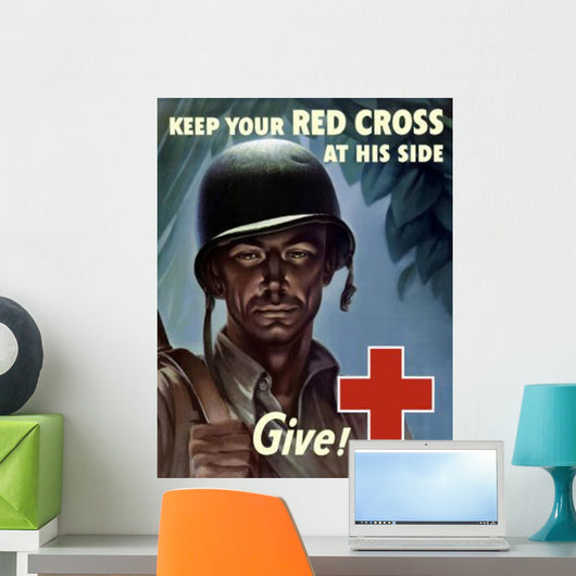 Digitally Restored War Propaganda Wall Decal Design 96