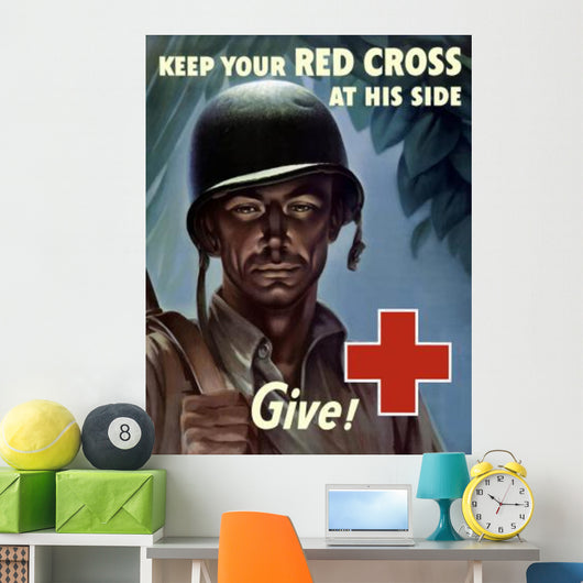 Digitally Restored War Propaganda Wall Decal Design 96