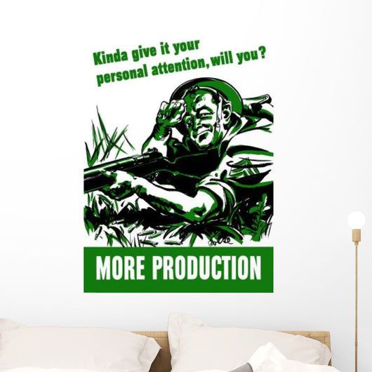 Digitally Restored War Propaganda Wall Decal Design 94