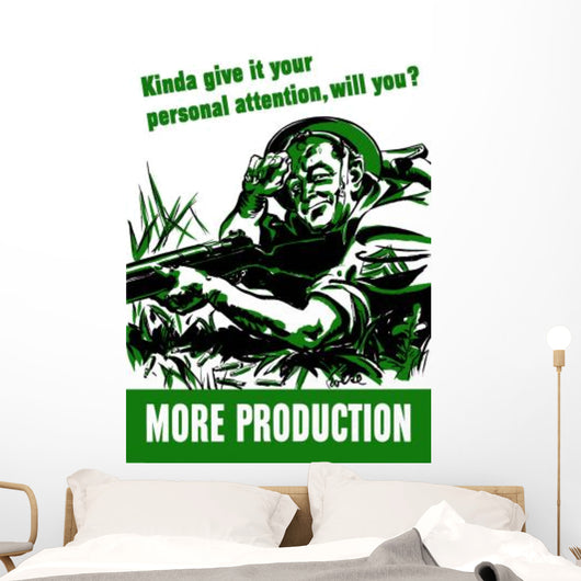 Digitally Restored War Propaganda Wall Decal Design 94