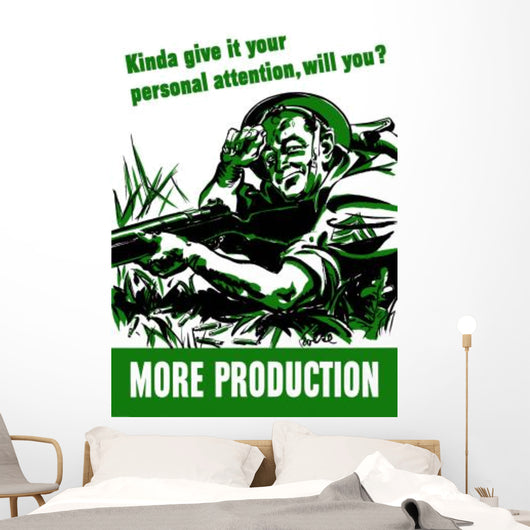 Digitally Restored War Propaganda Wall Decal Design 94