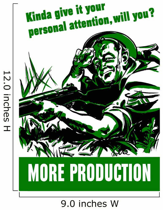 Digitally Restored War Propaganda Wall Decal Design 94