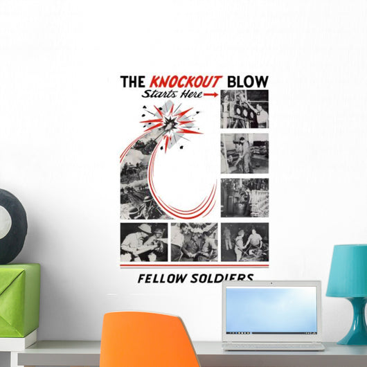Digitally Restored War Propaganda Wall Decal Design 93