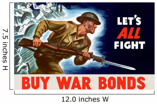 Digitally Restored Wwii War Wall Decal Design 5