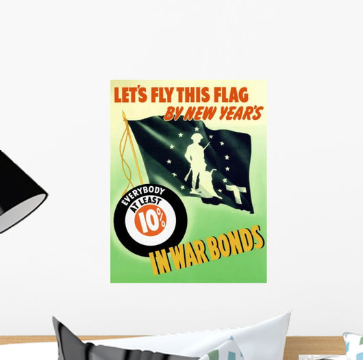 Digitally Restored War Propaganda Wall Decal Design 91