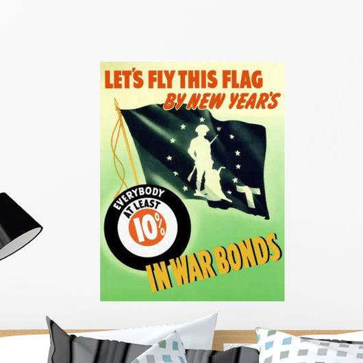 Digitally Restored War Propaganda Wall Decal Design 91