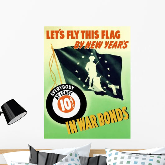 Digitally Restored War Propaganda Wall Decal Design 91