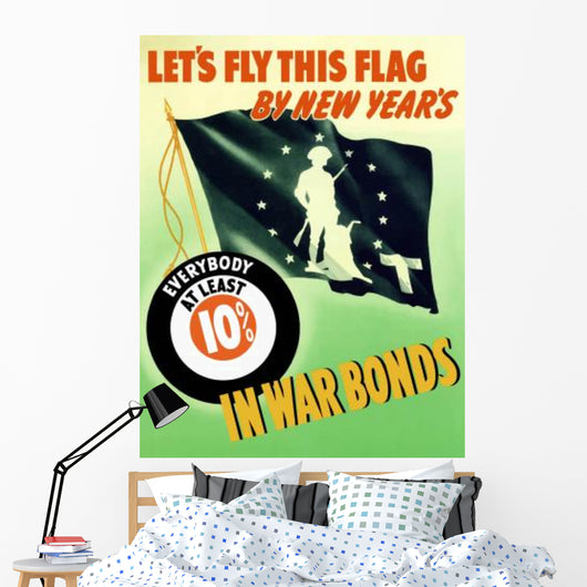 Digitally Restored War Propaganda Wall Decal Design 91