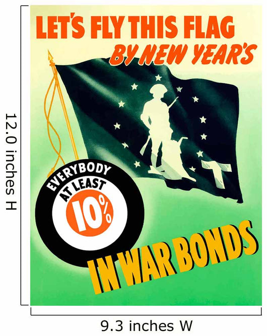 Digitally Restored War Propaganda Wall Decal Design 91