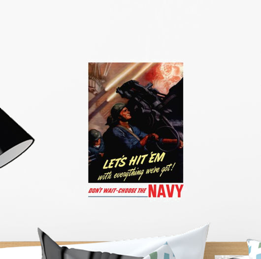 Digitally Restored War Propaganda Wall Decal Design 89