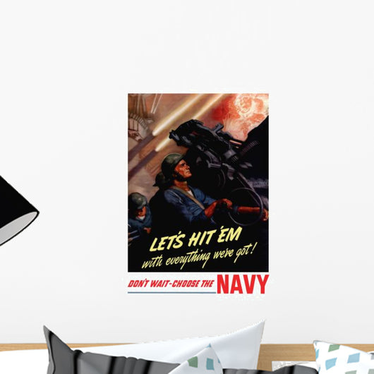 Digitally Restored War Propaganda Wall Decal Design 89
