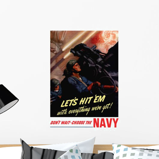 Digitally Restored War Propaganda Wall Decal Design 89