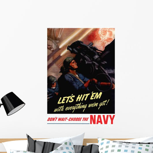 Digitally Restored War Propaganda Wall Decal Design 89