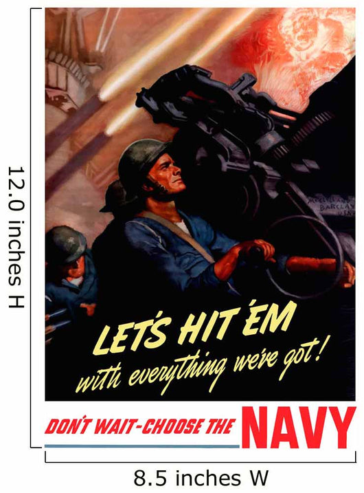 Digitally Restored War Propaganda Wall Decal Design 89
