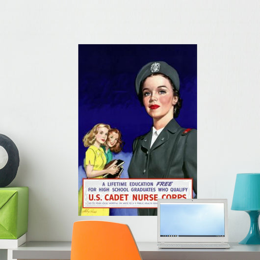 Digitally Restored War Propaganda Wall Decal Design 87