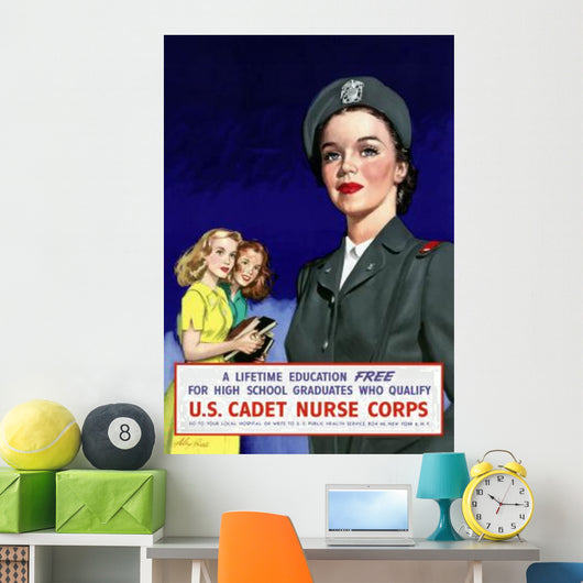 Digitally Restored War Propaganda Wall Decal Design 87