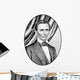 Digitally Restored Vector Portrait Wall Decal Design 4