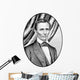 Digitally Restored Vector Portrait Wall Decal Design 4