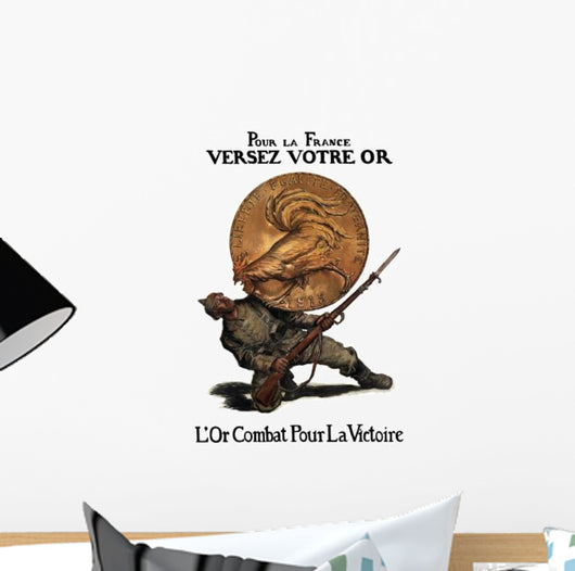 Digitally Restored War Propaganda Wall Decal Design 83