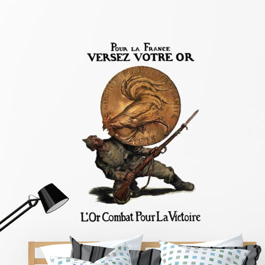 Digitally Restored War Propaganda Wall Decal Design 83