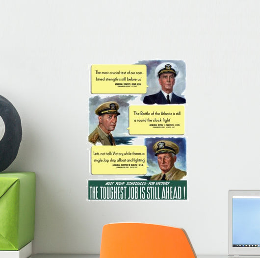 Digitally Restored War Propaganda Wall Decal Design 77