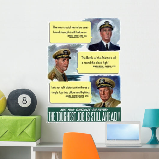 Digitally Restored War Propaganda Wall Decal Design 77