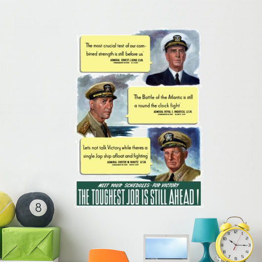Digitally Restored War Propaganda Wall Decal Design 77