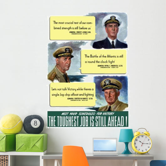 Digitally Restored War Propaganda Wall Decal Design 77