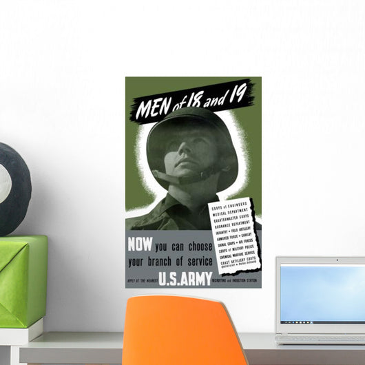 Digitally Restored War Propaganda Wall Decal Design 76