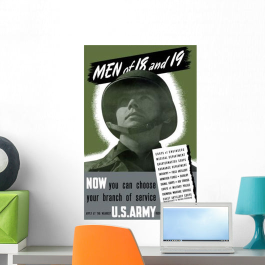 Digitally Restored War Propaganda Wall Decal Design 76