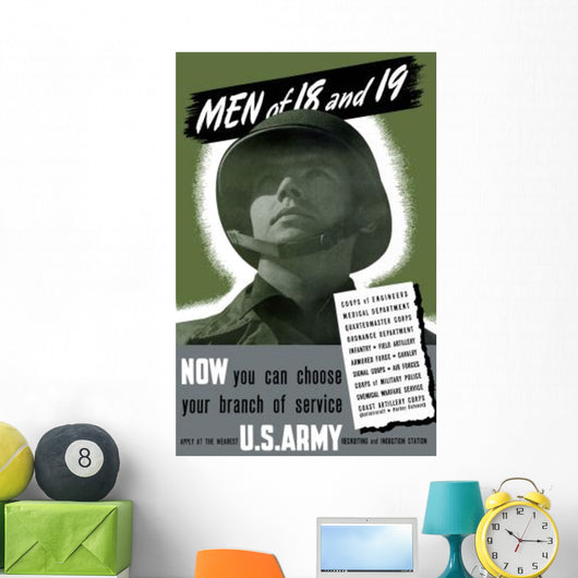 Digitally Restored War Propaganda Wall Decal Design 76