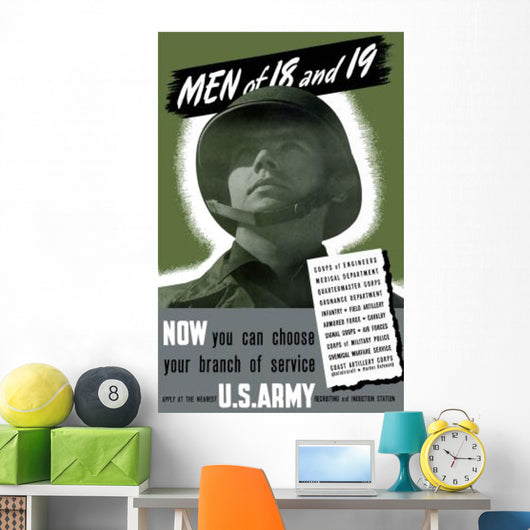 Digitally Restored War Propaganda Wall Decal Design 76