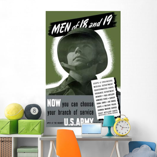 Digitally Restored War Propaganda Wall Decal Design 76