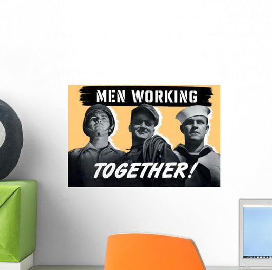 Digitally Restored Wwii War Wall Decal Design 3