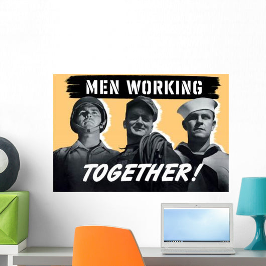 Digitally Restored Wwii War Wall Decal Design 3