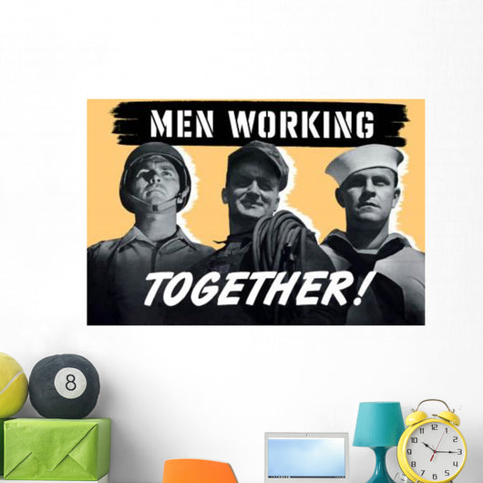 Digitally Restored Wwii War Wall Decal Design 3