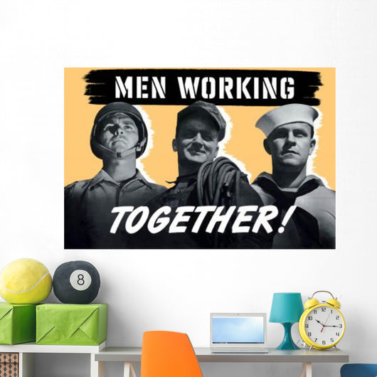 Digitally Restored Wwii War Wall Decal Design 3