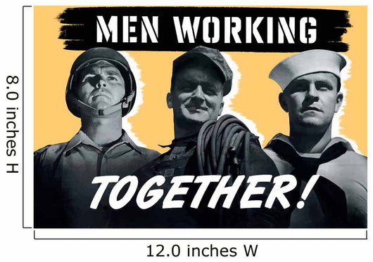 Digitally Restored Wwii War Wall Decal Design 3