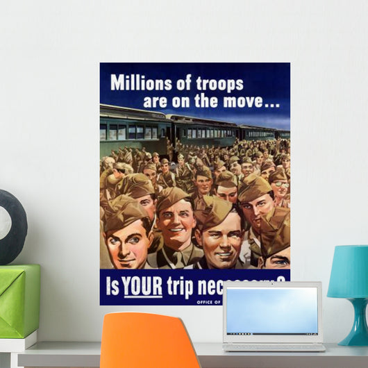 Digitally Restored War Propaganda Wall Decal Design 75