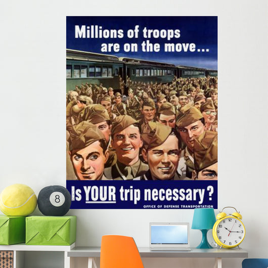 Digitally Restored War Propaganda Wall Decal Design 75