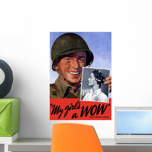 Digitally Restored War Propaganda Wall Decal Design 72