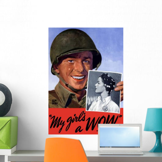 Digitally Restored War Propaganda Wall Decal Design 72