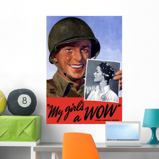 Digitally Restored War Propaganda Wall Decal Design 72